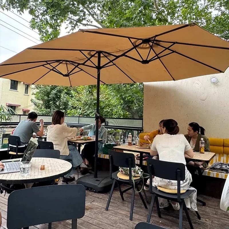 Dù chính tâm tròn 3m cho quán cafe trà sữa ngoài trời
