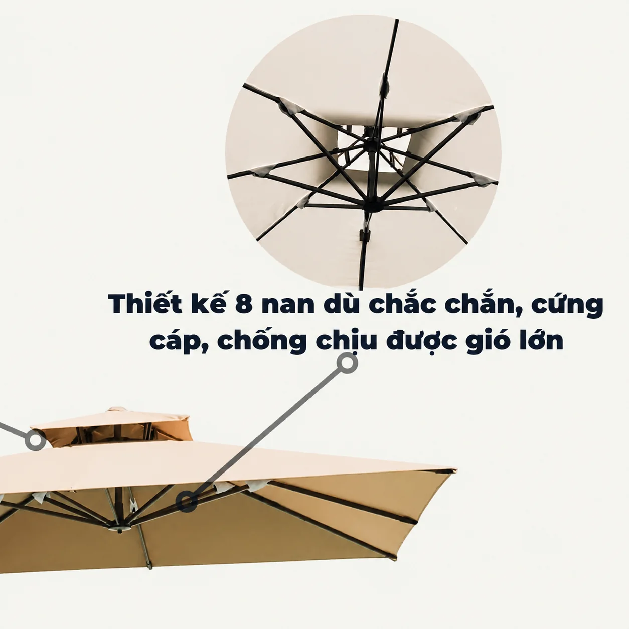 Kinh nghiệm chọn ô dù ngoài trời tránh mua sai mẫu giá rẻ