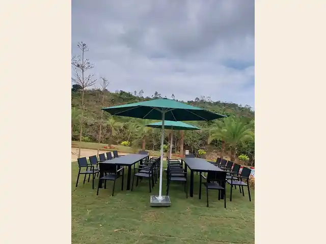 Dù Chính Tâm Tròn 3M Quay Tay - dù chính tâm Ô Dù Đại Phát